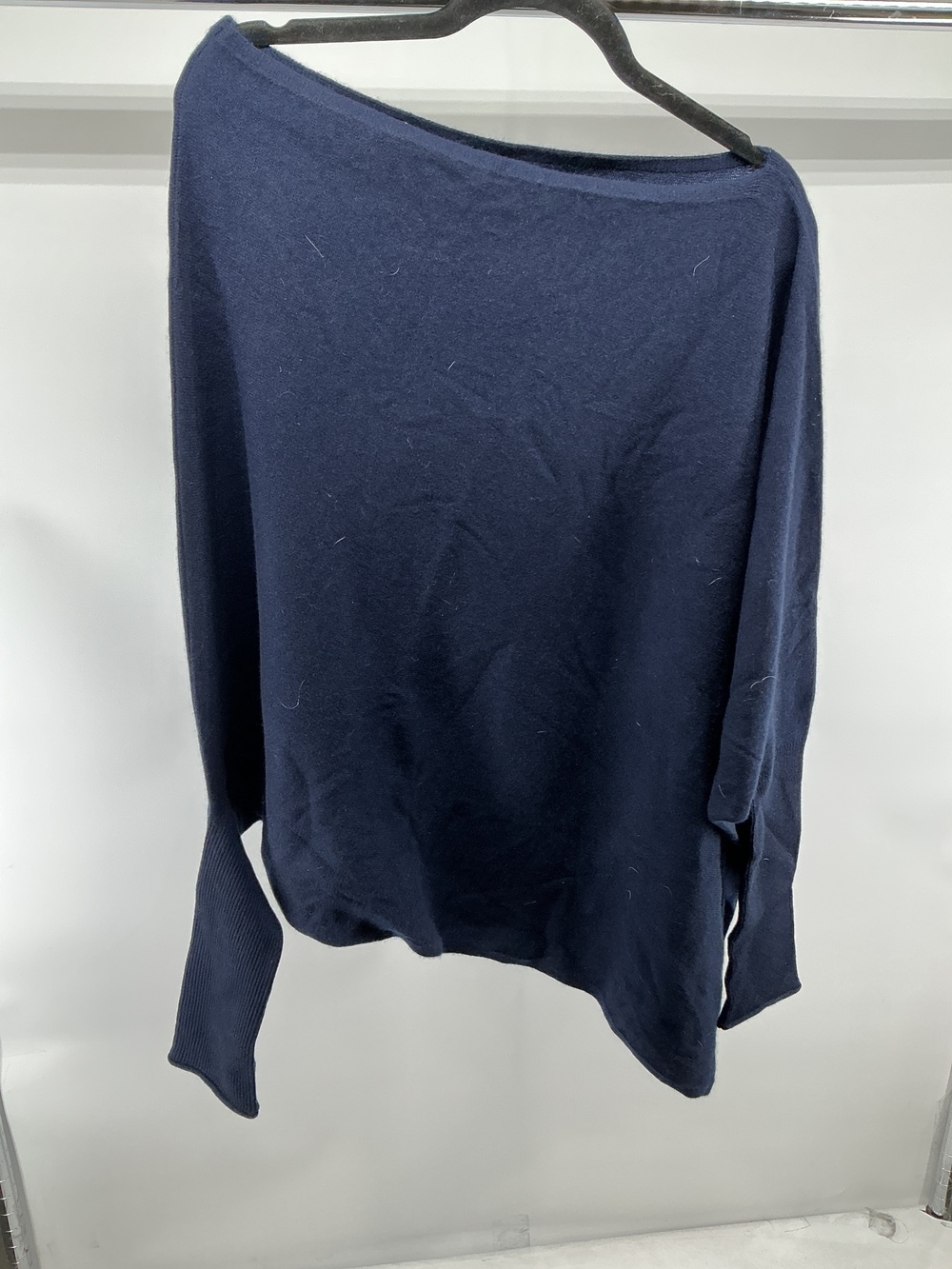 100% Mongolian Cashmere Asymmetric Draped Sweater